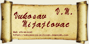 Vukosav Mijajlovac vizit kartica